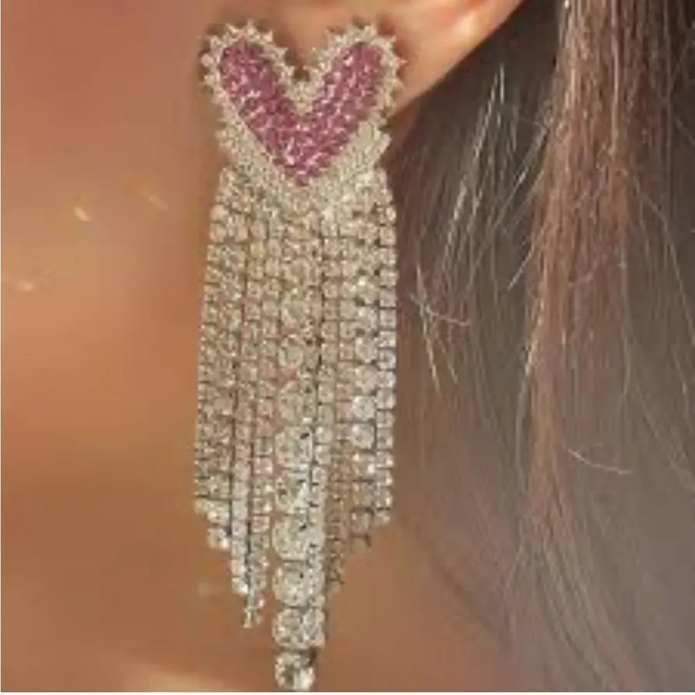 Rhinestone drop Earrings #1623